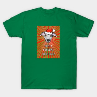 Whippet Dog Christmas Greeting T-Shirt